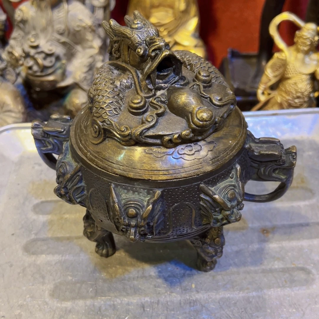 A***伴黄铜摆件工艺品黄铜
