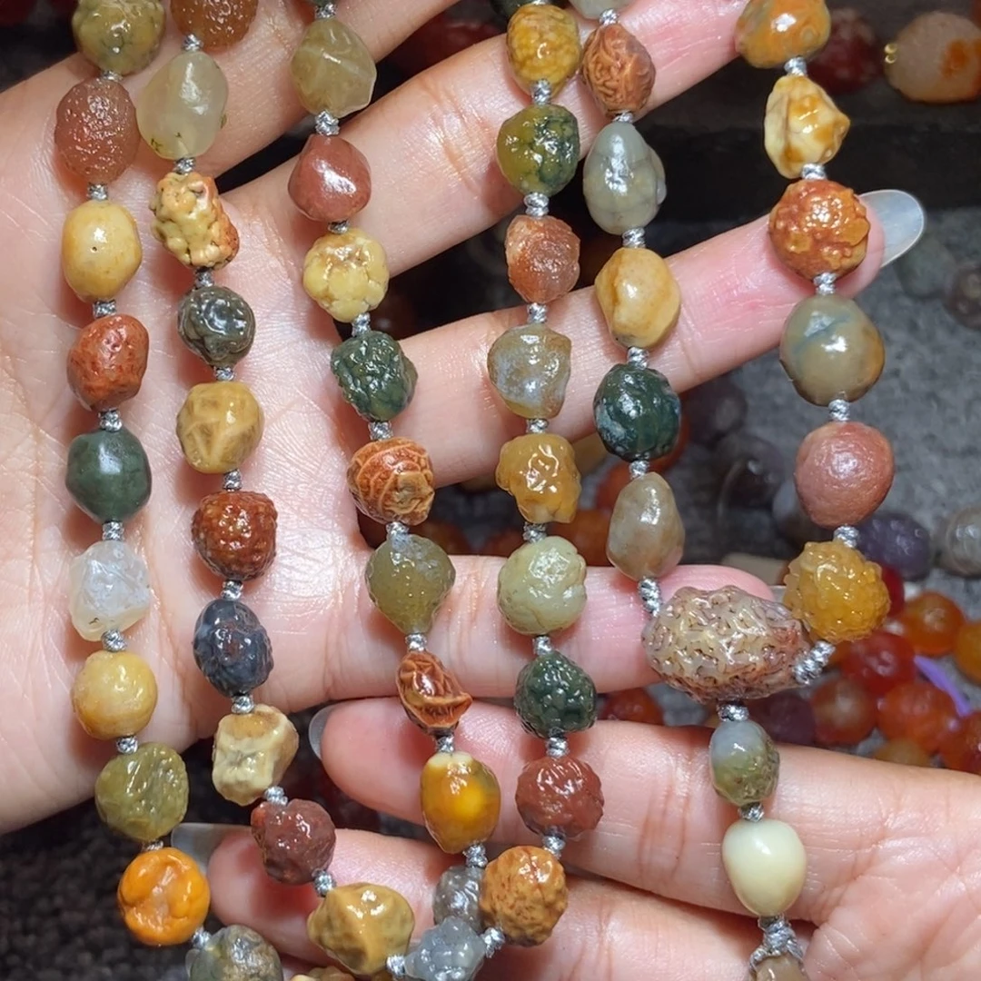 未镶嵌玛瑙/玉髓珠宝半成品