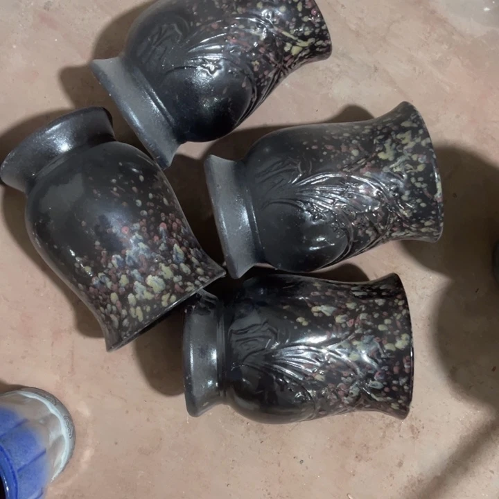 紫砂花盆口径14高度20两只正品