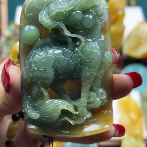 岫玉挂件未镶嵌挂件