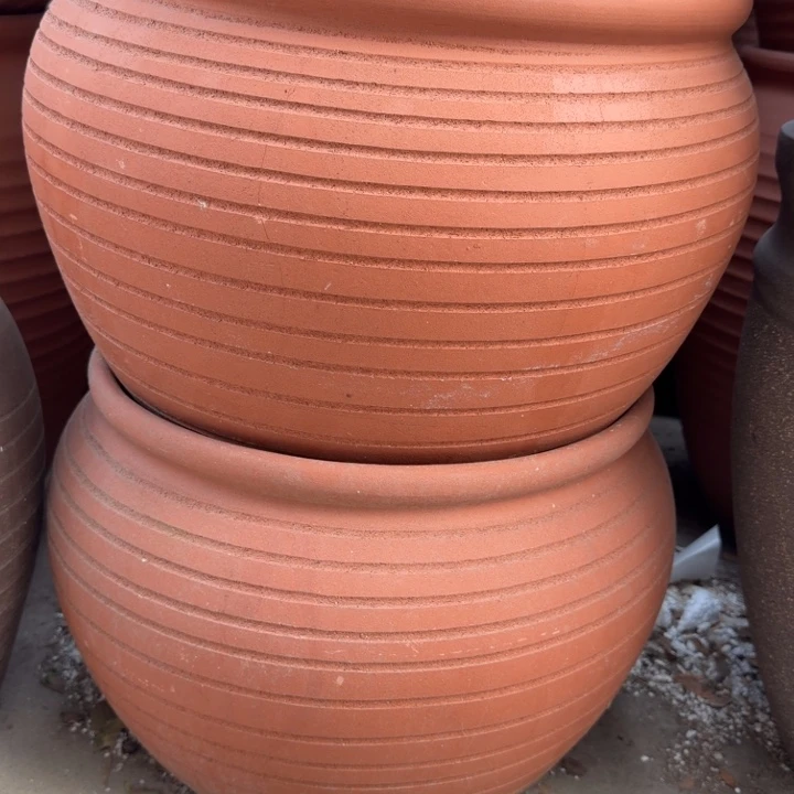 紫砂花盆口40高30宜兴紫砂