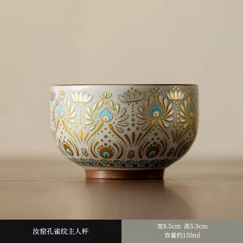 【臻品】敦煌禅定主人杯网红茶器G2402