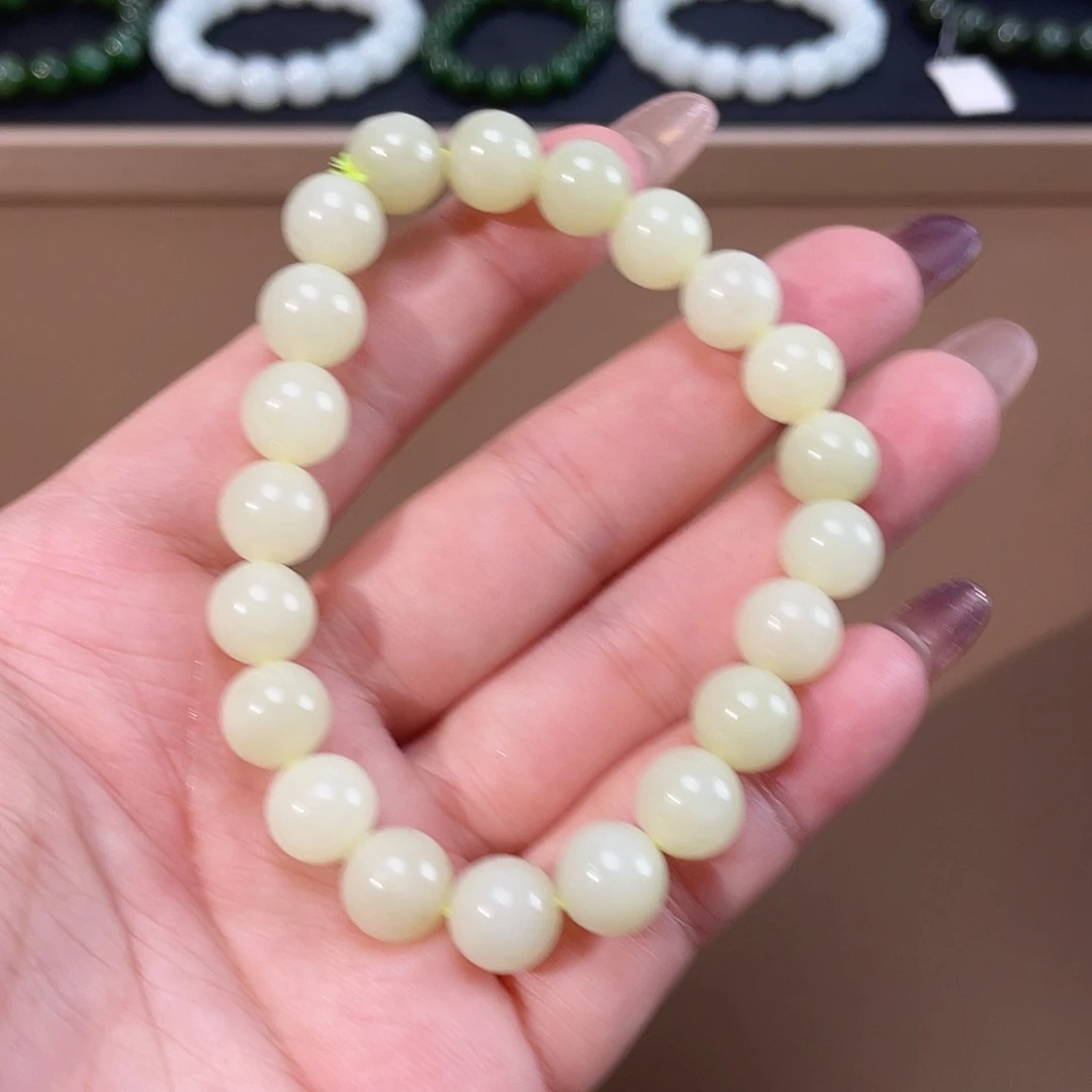 和田玉手链未镶嵌若羌10