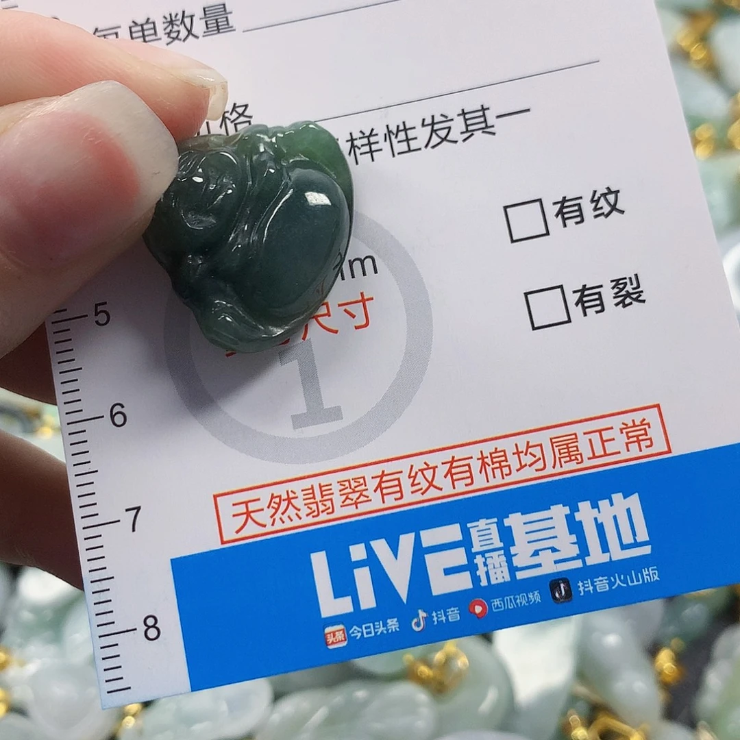 翡翠未镶嵌颈饰天然翡翠