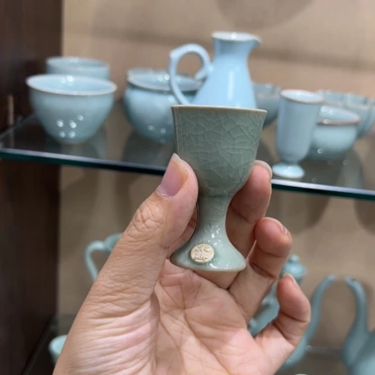 瓷片陶瓷汝窑茶器茶具