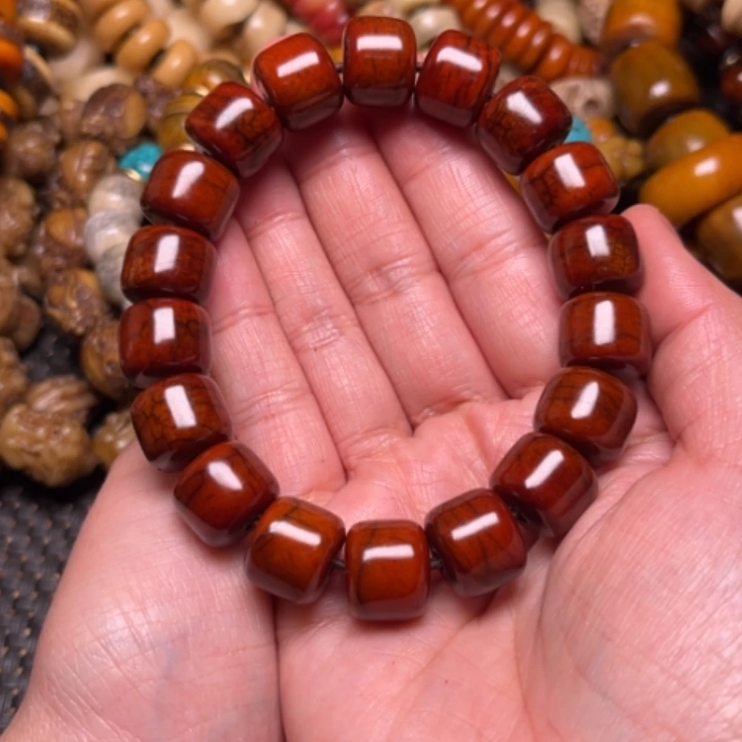 【闪购商品】牛骨手串/手链海牛骨红14×12×18素