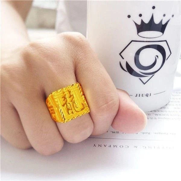 【仅5·9】【财字戒指】2025爆款男士开口戒指 时尚霸气不掉色合金