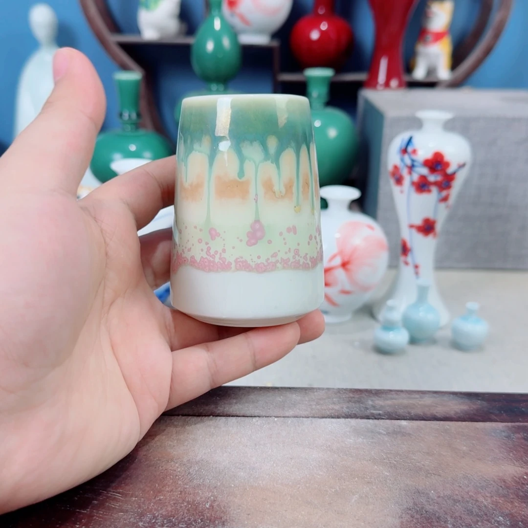 陶瓷手工小花器摆件