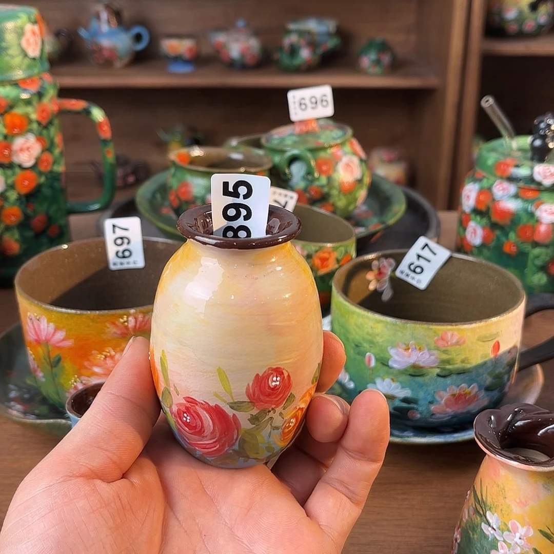 纯纯莫奈油画风纯纯莫奈油画风花瓶