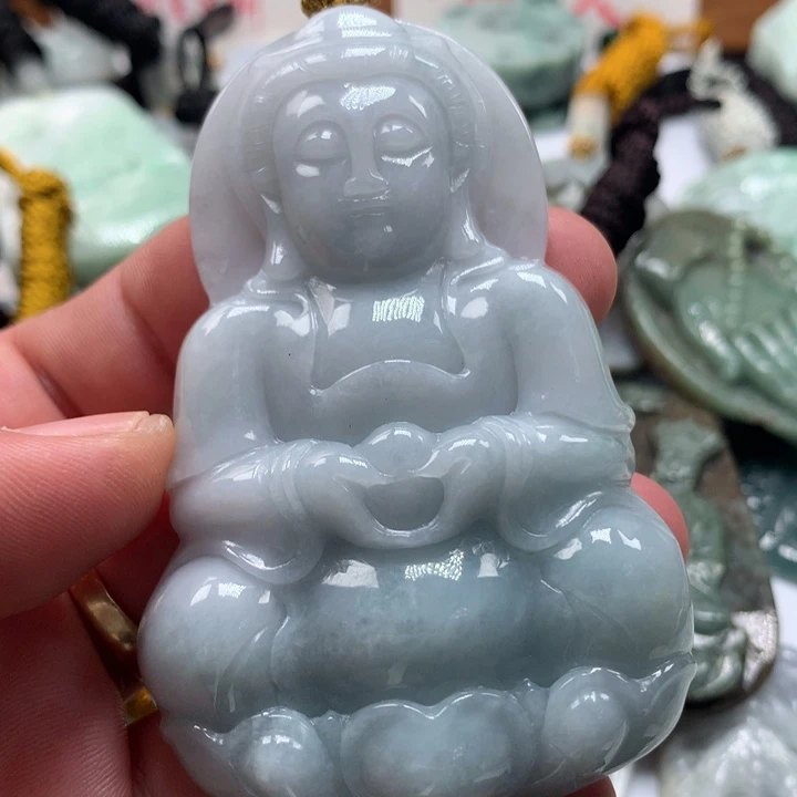 颈饰未镶嵌翡翠保真天然a货翡翠