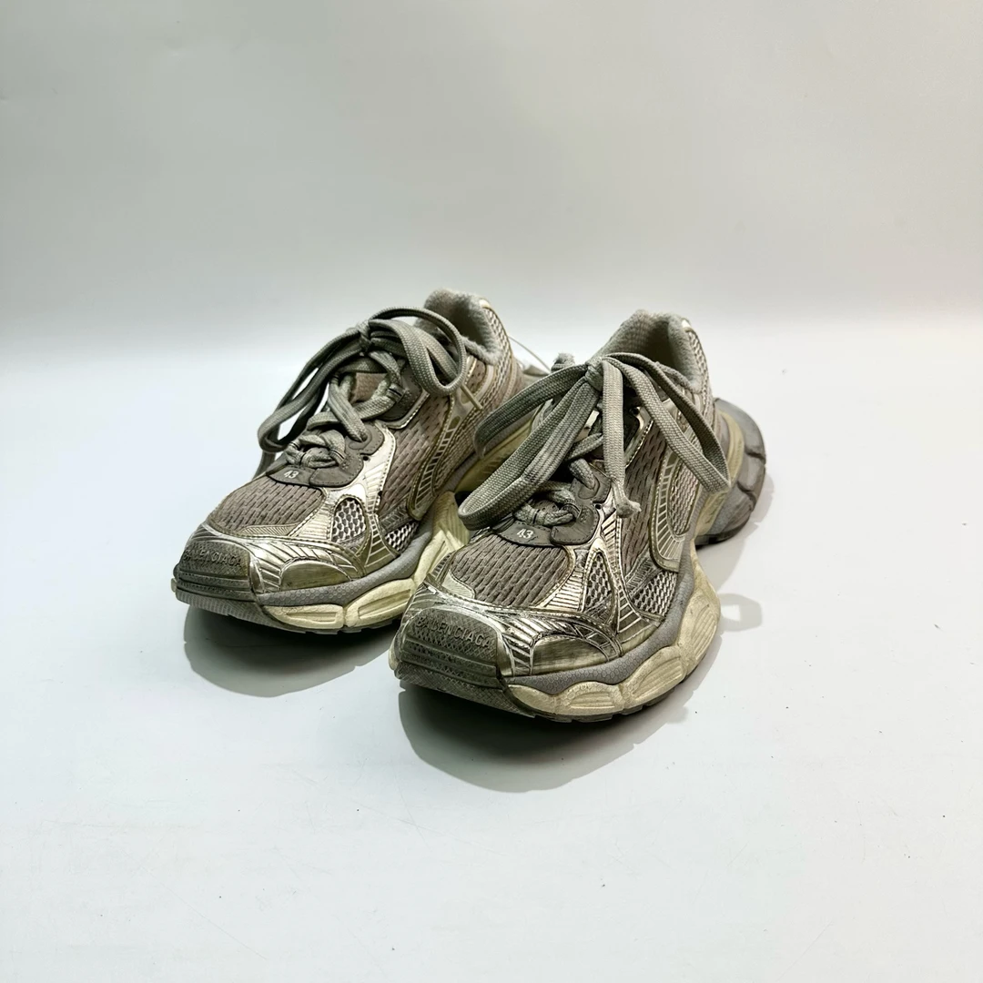 99新 Balenciaga/巴黎世家 43码 米色3XL老爹鞋 SY0907