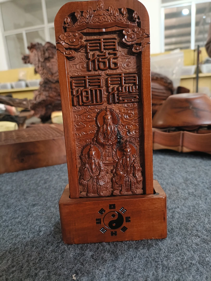 雷击枣木五雷号令令牌总召万灵可定制雷击枣木令牌手工木雕道令牌