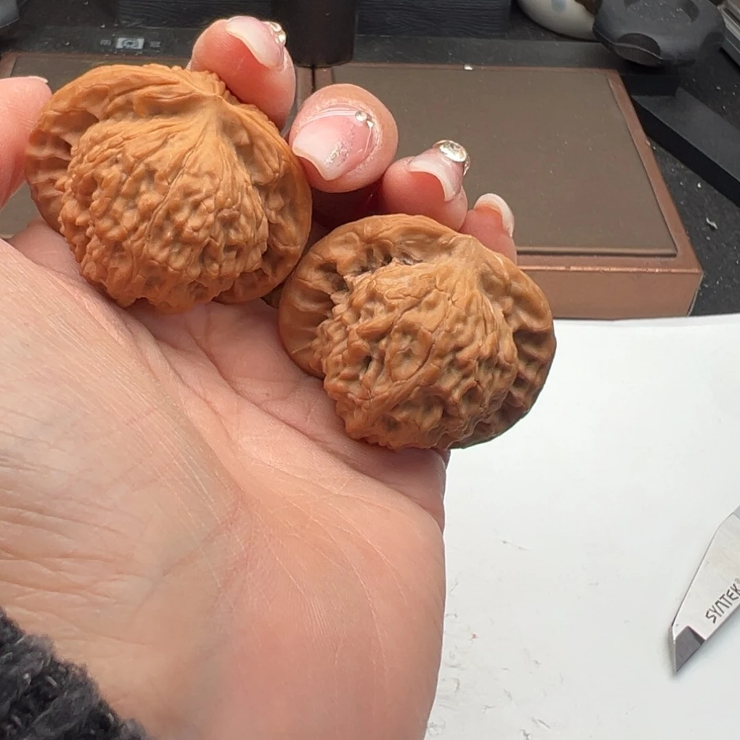 文玩核桃把件宽边42