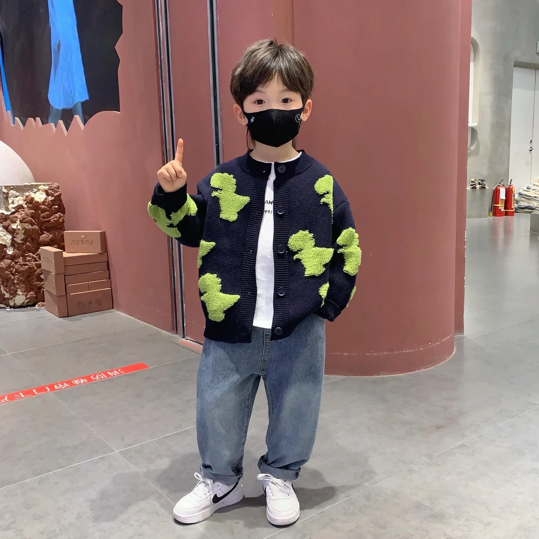 巴拉巴拉男童针织开 衫毛衣外套春秋款2025新款儿童百搭上衣宝宝
