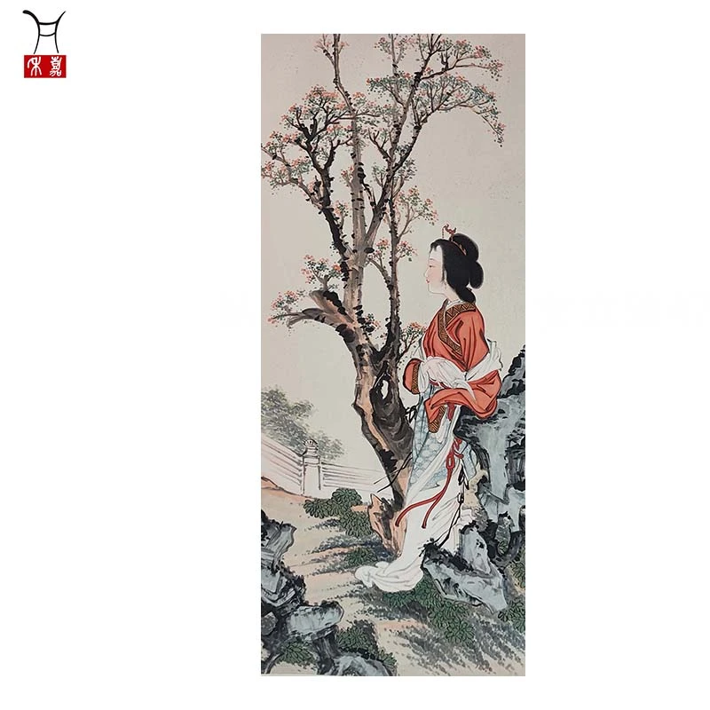 M1085仕女立轴47x90/3.8平尺