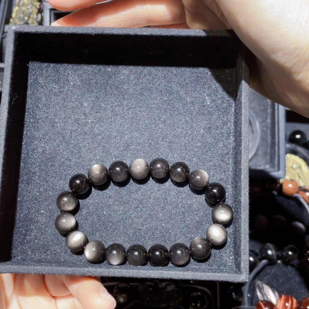 【闪购商品】黑曜岩手链未镶嵌晨*1