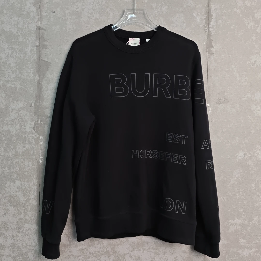 未使用 WE11 DONE S*1/burberry博柏利/黑色弹幕卫衣/15668