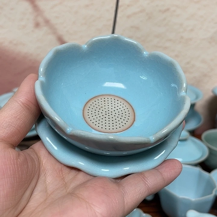 摆件特卖原矿一体荷花茶漏