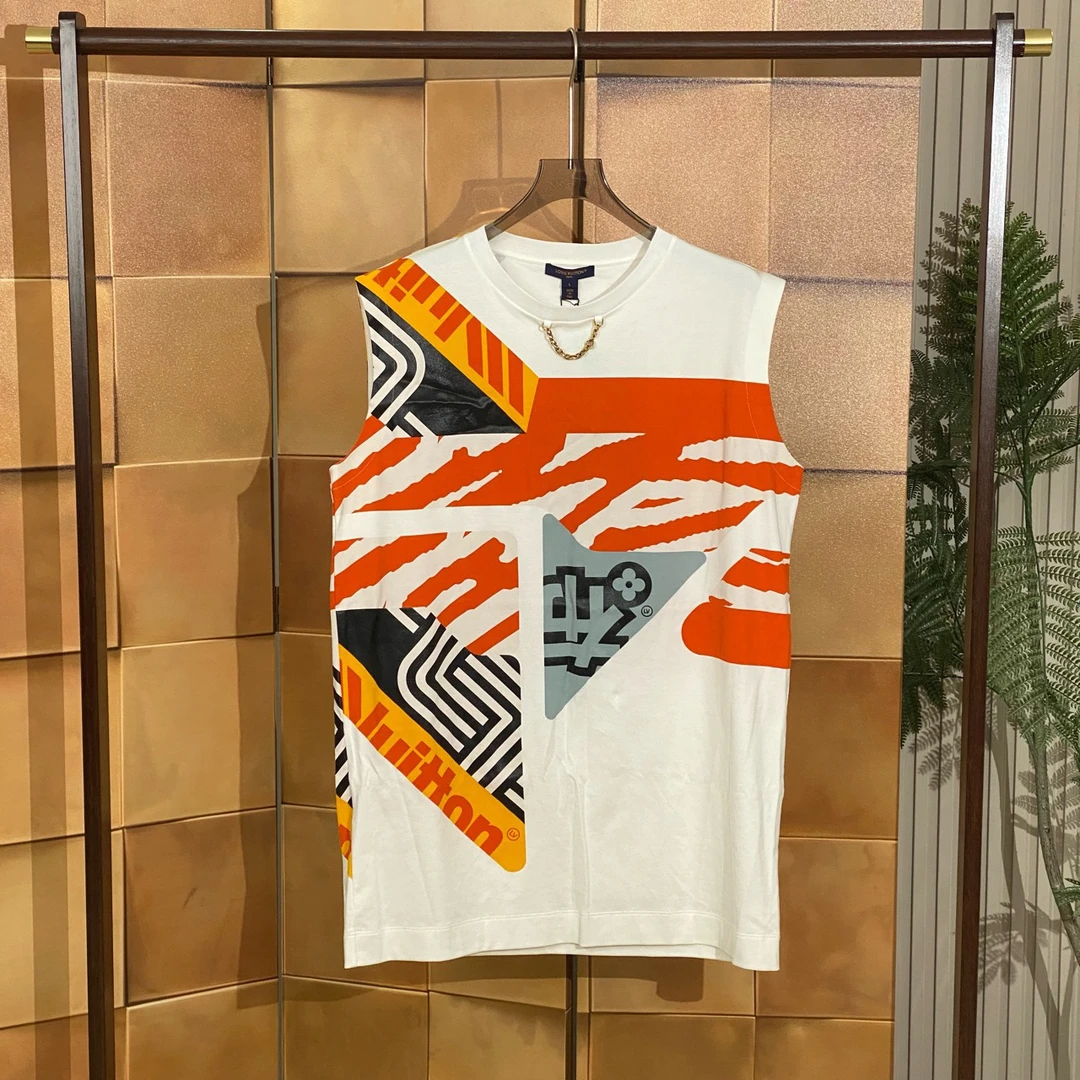 全新未使用 LouisVuitton/路易威登 几何金色锁链连衣裙L码/42269