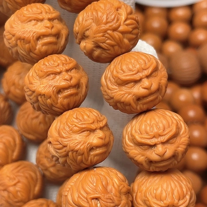 猴头核桃手串已*置黑