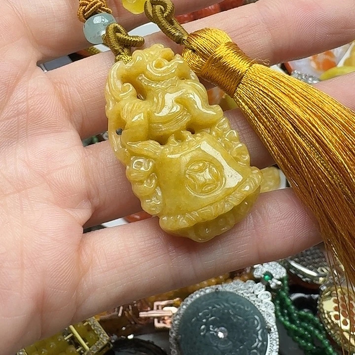 翡翠未镶嵌项链翡翠