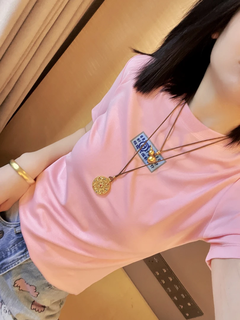 哝NONG-2025春夏新款欧若风数字图案6家短袖T恤上衣DT-QZ0992349