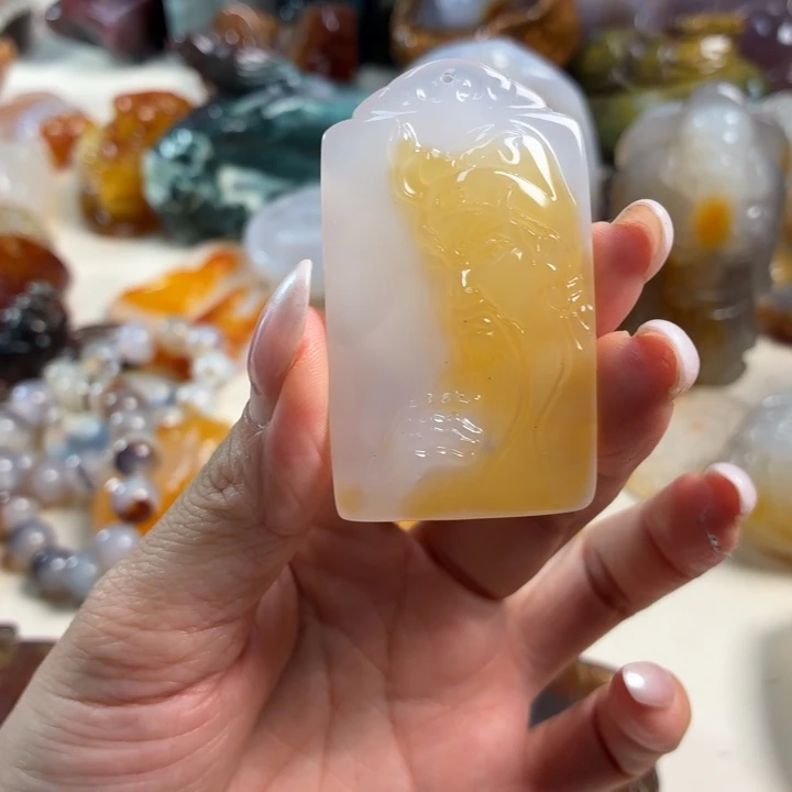 玛瑙/玉髓未镶嵌吊坠(不含链)