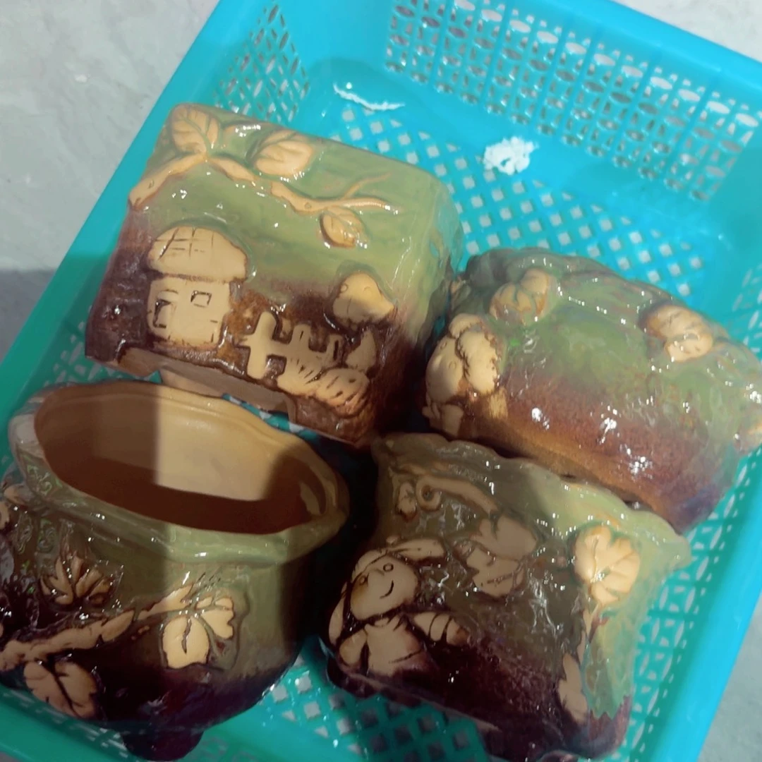 紫砂花盆粗陶盆醋