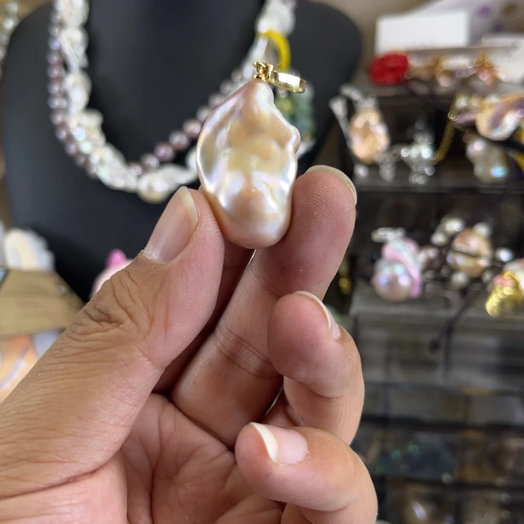 淡水珍珠未镶嵌吊坠(不含链)【纯恬】