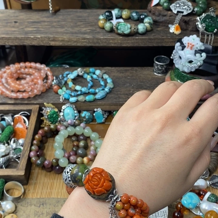 南红玛瑙手链未镶嵌芭**选