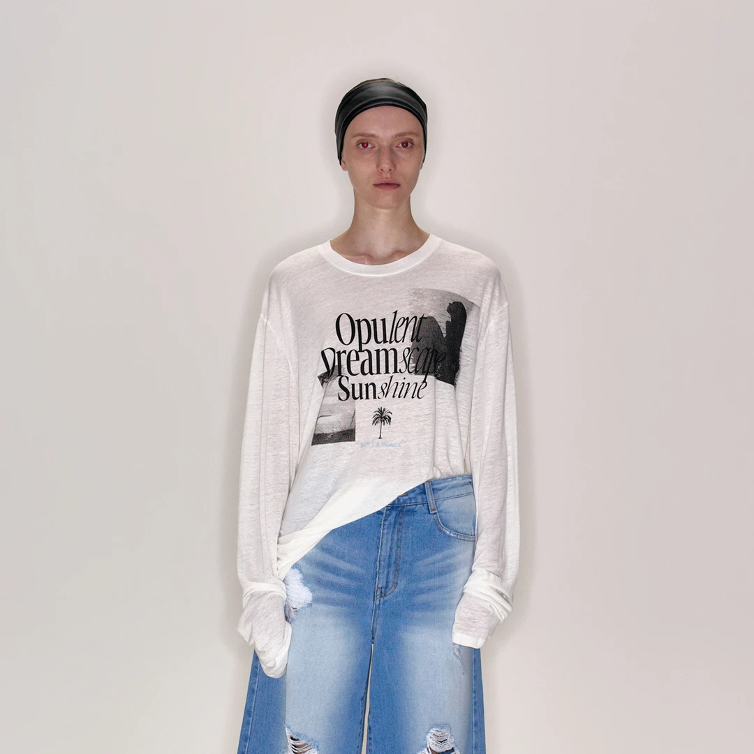 YCH设计师品牌印花长袖DSC买手店BY5Y03009