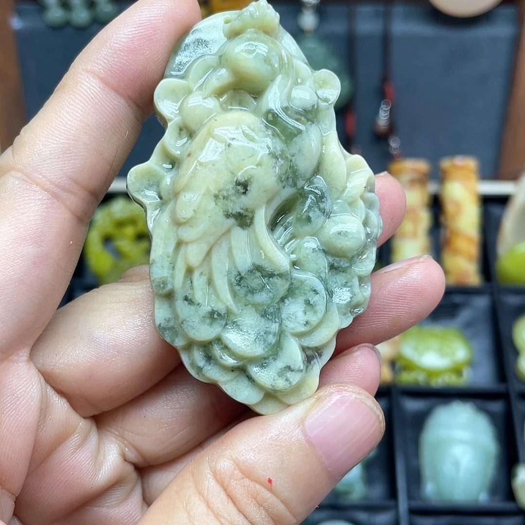 星***了未镶嵌蛇纹石玉项链