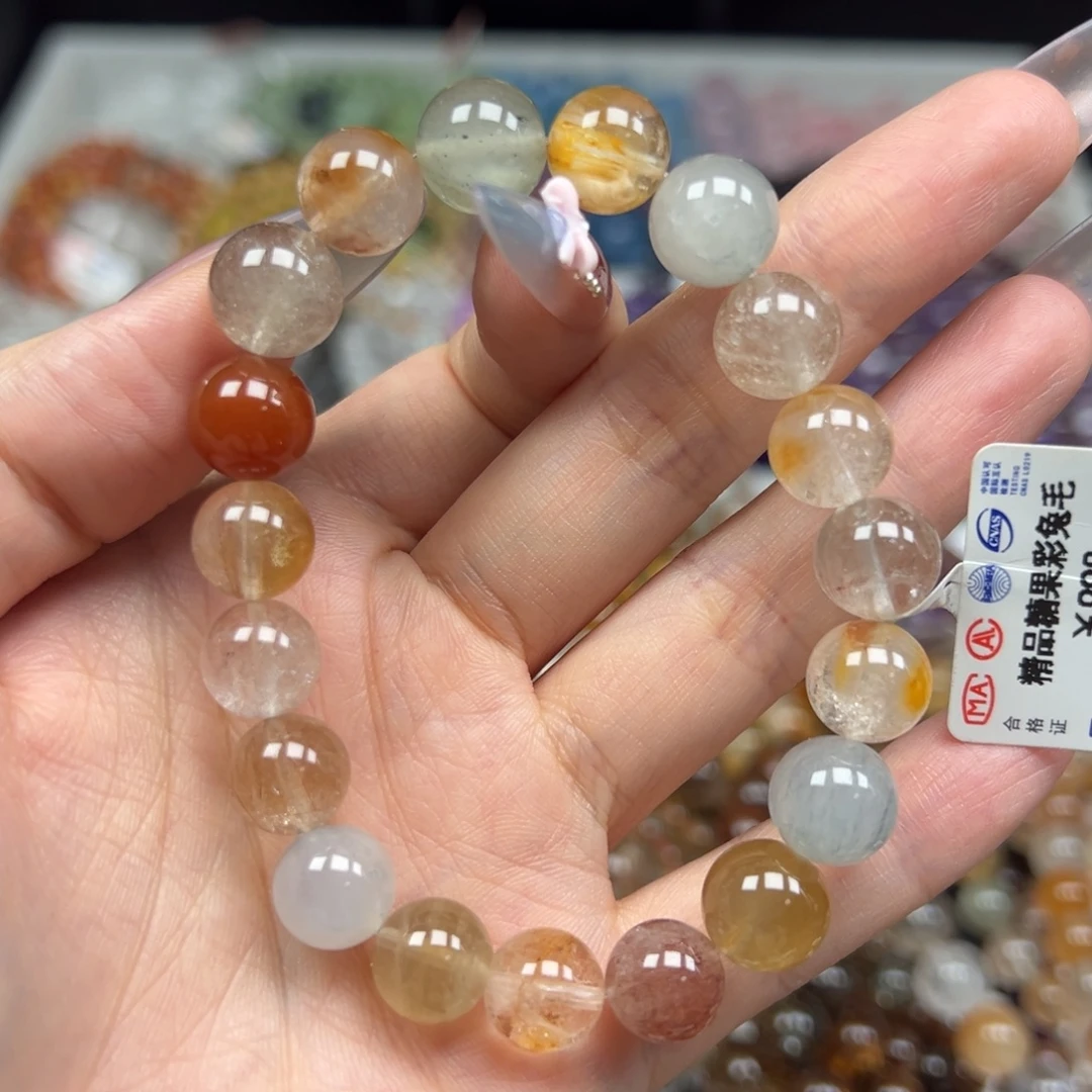 未镶嵌水晶手链卡10精品糖果彩兔毛28