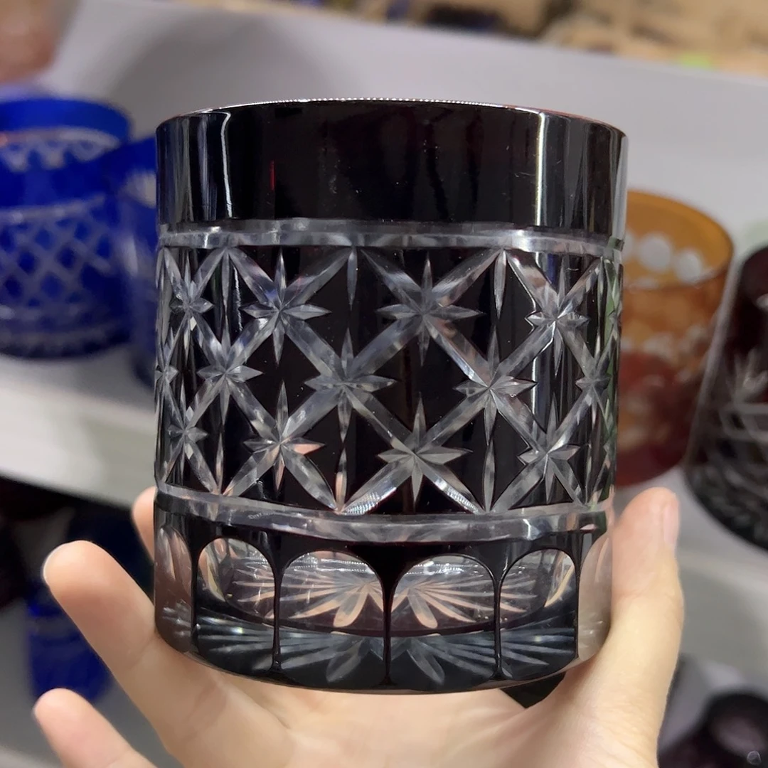 水晶玻璃平底款微瑕一个