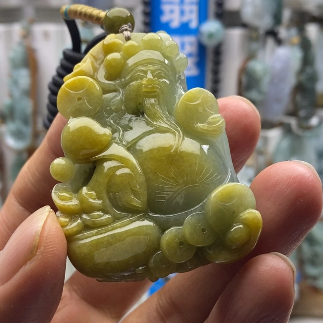 翡翠颈饰未镶嵌财哥
