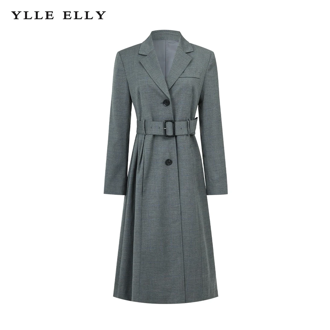 【芊芊专属】风衣长款春新款纯色大气百搭气质