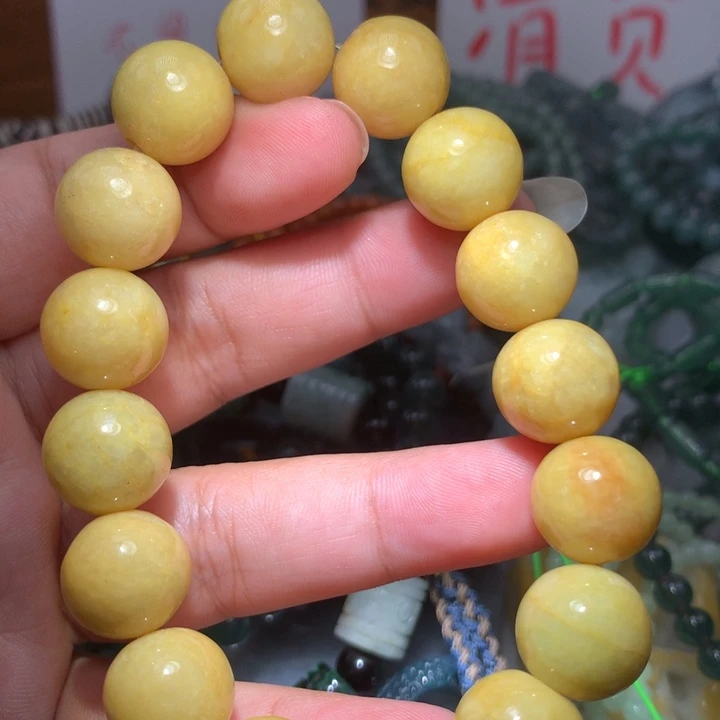 翡翠颈饰未镶嵌保真天然A货翡翠