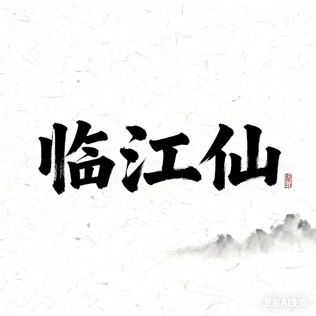 匡道吾手写卷轴书法  临江仙 不带锦盒