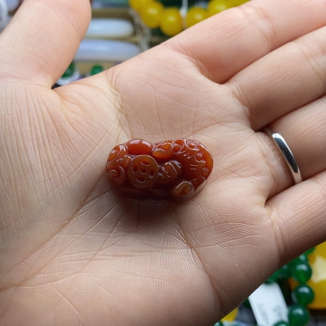 玛瑙/玉髓颈饰未镶嵌心***福