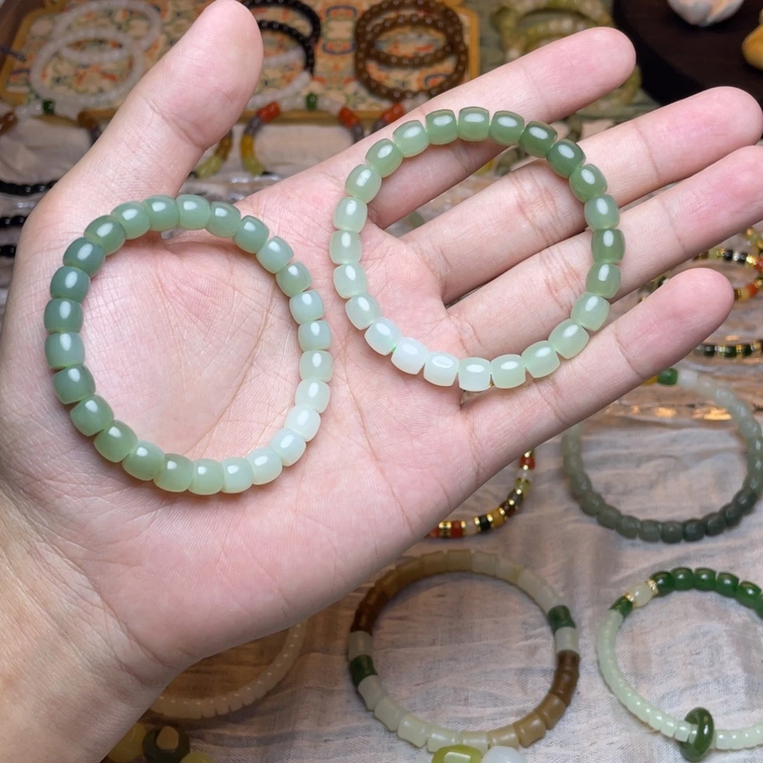 和田玉未镶嵌手链