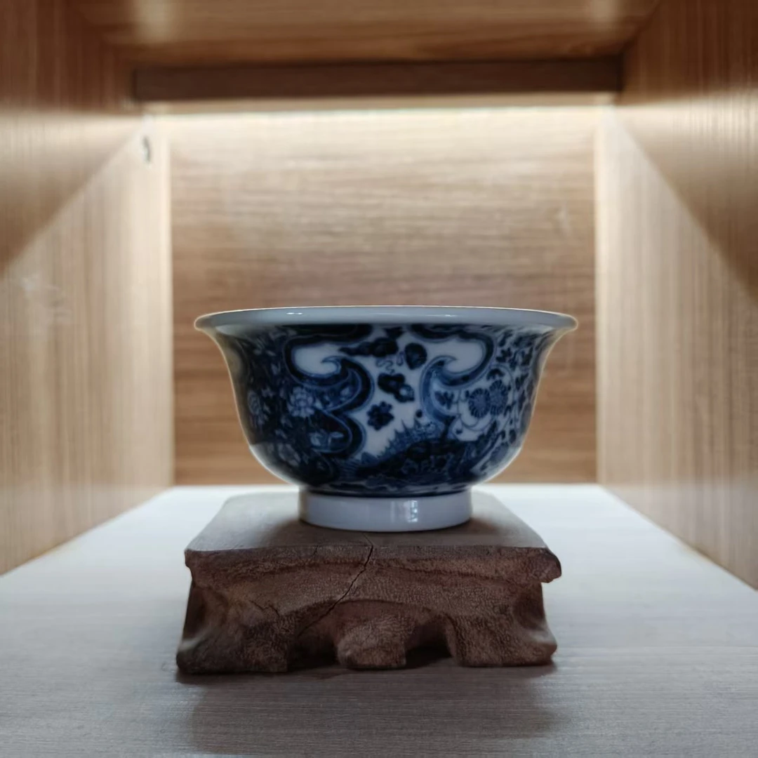 【瓷见如故】云衍斋如意鱼藻压手杯（yyz104）