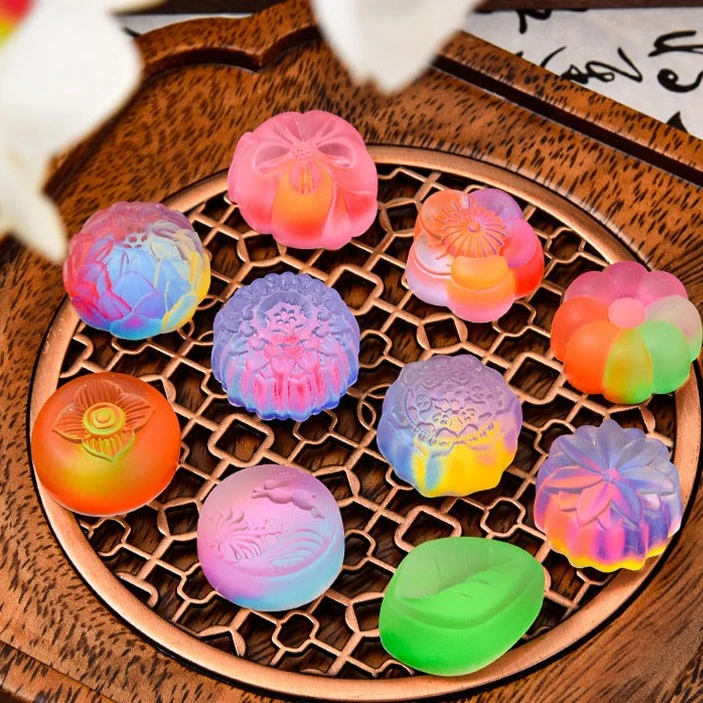 【现拍现选】创意琉璃菓子精美点心国风点心树脂摆件diy萌粒