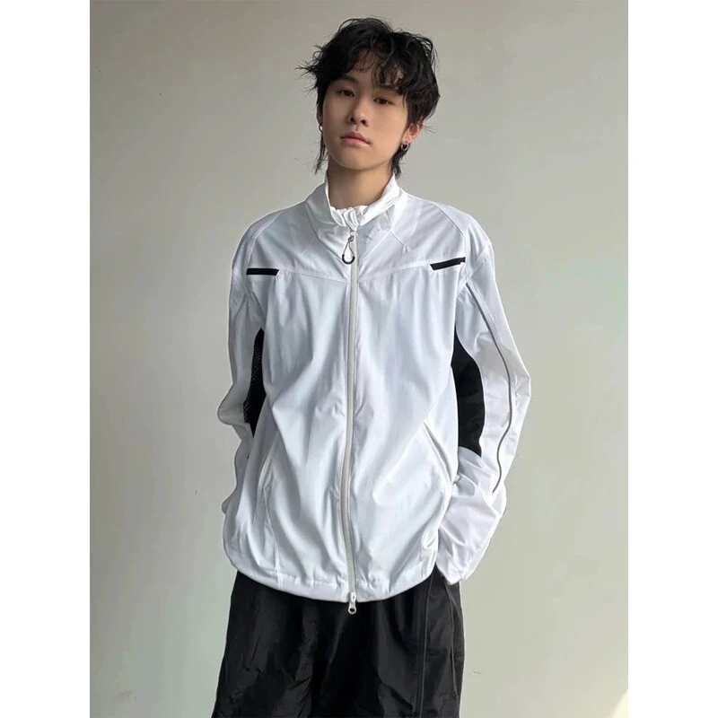 美式高级感机能风薄款夹克男款夏季cleanfit穿搭网眼透气防晒外套