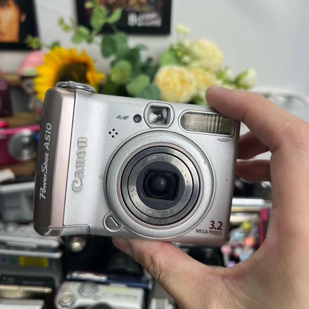9新 Canon/佳能 佳能a510特价无镜头帘自备五号电池冷白皮氛围感