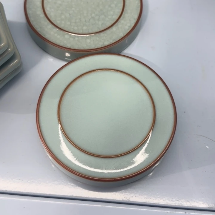 微瑕天青玉璧杯垫