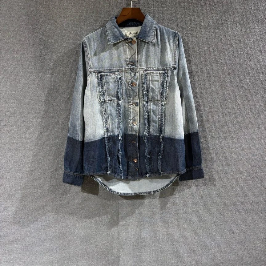 未使用 maje Acne studio（pm）拼色牛仔衬衫 全新34码/3204