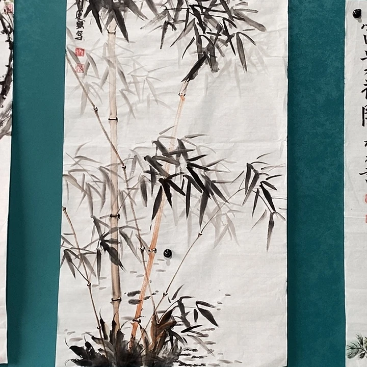 国画三尺花鸟作品