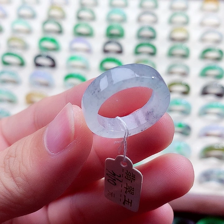 翡翠未镶嵌戒指15-16号