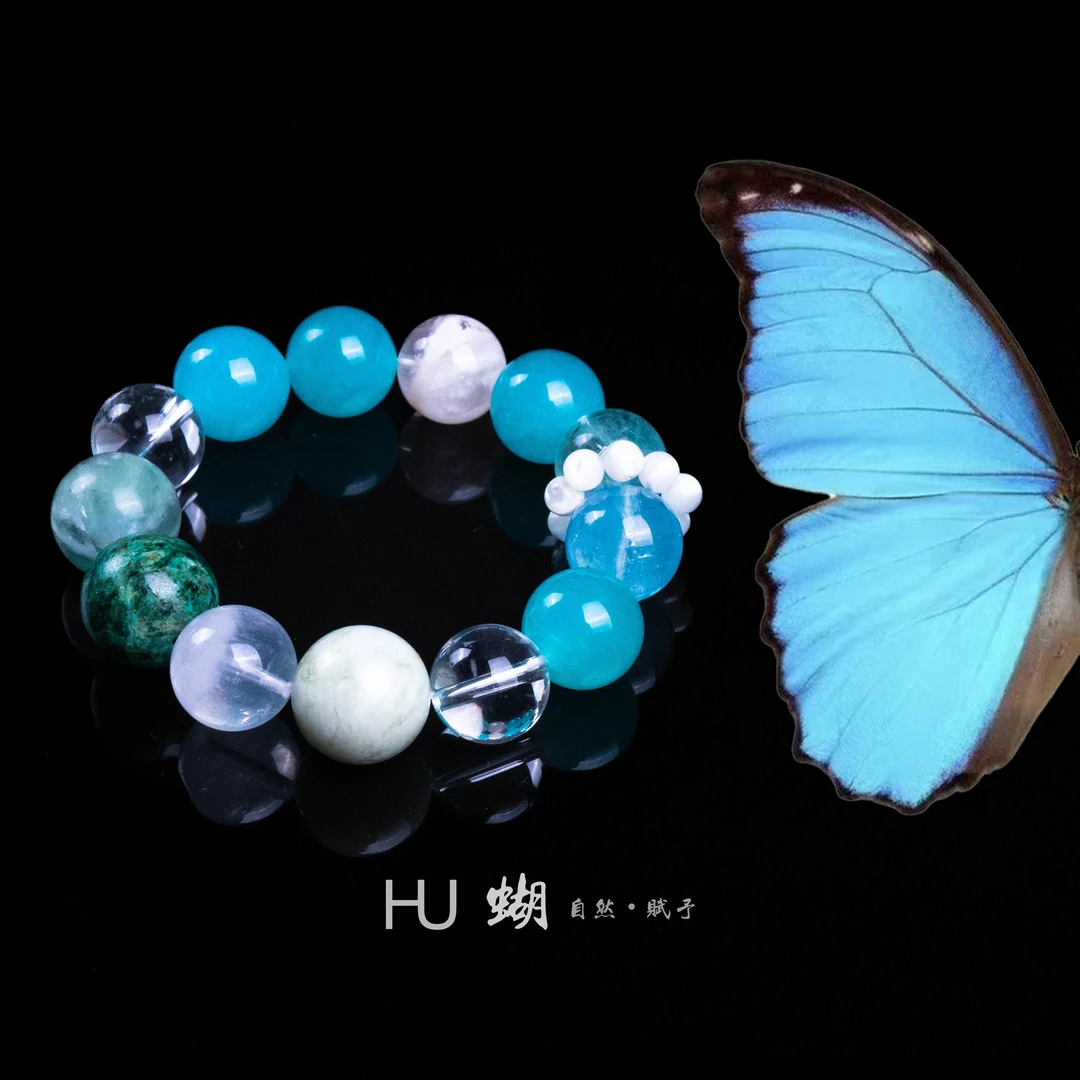 HU蝴｜孤品款  如图如直播间所见即所得 水晶珠宝手串A21