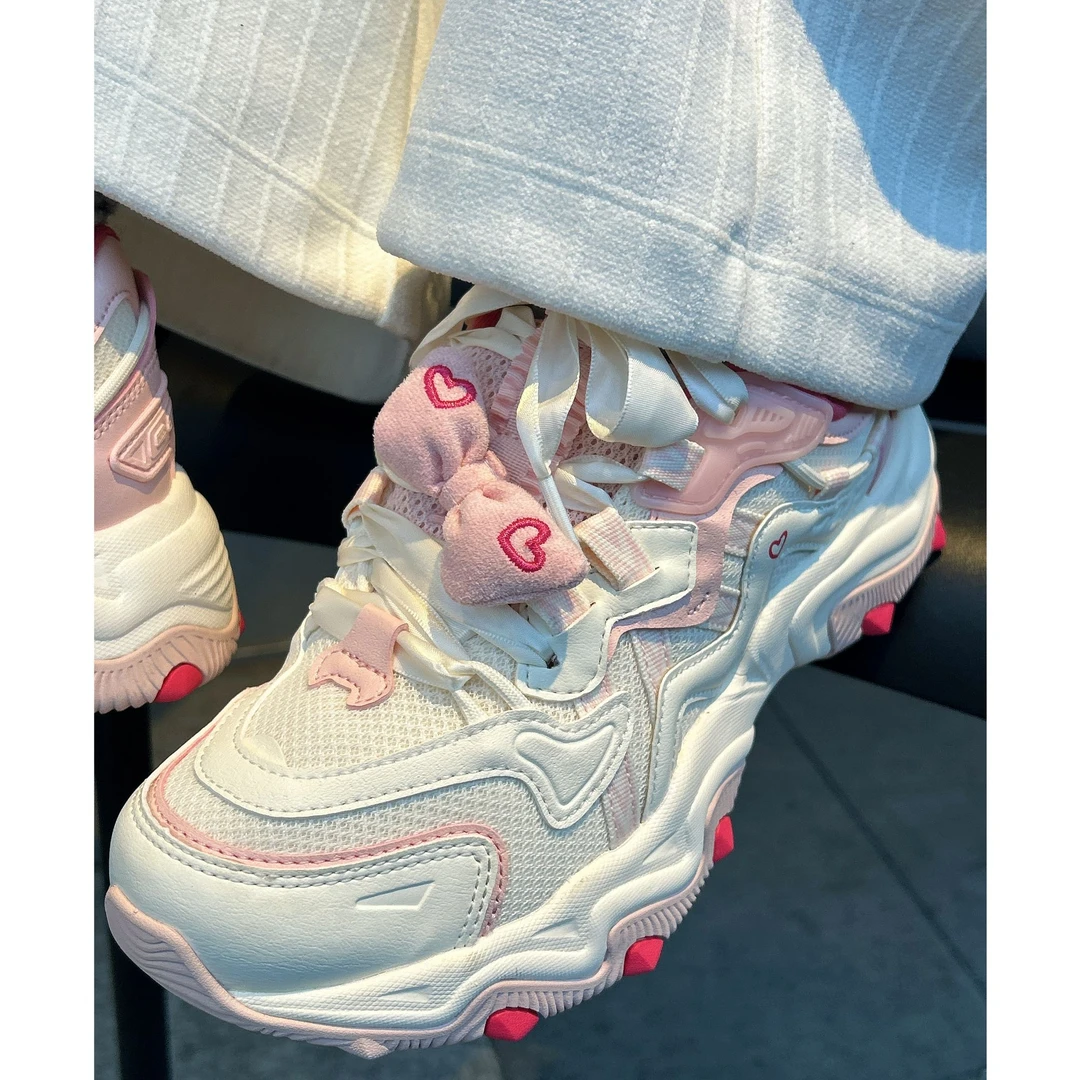 李宁×英雄联盟联名女子猫爪运动鞋2025春增高网红老爹鞋AGCV236